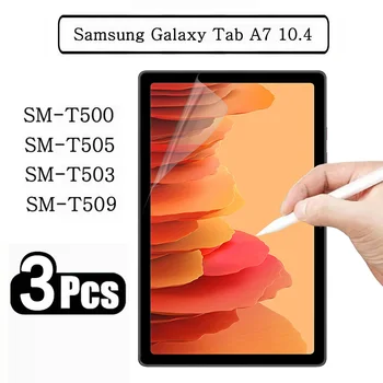  (3 опаковки) Книжен Фолио За Samsung Galaxy Tab A7 10.4 2020 2022 SM-T503 SM-T509 SM-T500 SM-T505 Защитно Фолио за екрана на таблета