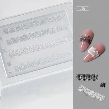  1бр Цветя, Дантела 3D Акрилни форма за нокти Силиконови плоча за релеф Декорации за нокти, Продукти за нокти със собствените си ръце Аксесоари за нокти