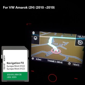  8 GB FX V12 West за VW Amarok (2H) 2010-2019 Европа за сателитна навигация GPS Навигационна карта на SD карта