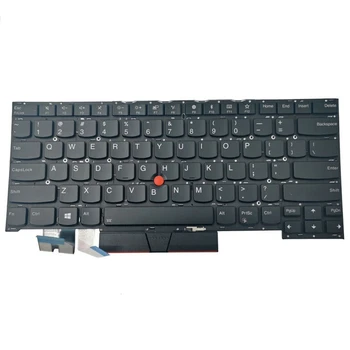  Оригиналната английска клавиатура за лаптоп 83XC с подсветка за thinkpad T490S Черна