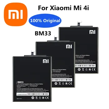 100% Оригинален Xiao mi Взаимозаменяеми Батерия BM33 3120 ма За Xiaomi Mi 4и Mi4i M4i Мобилен Смартфон Акумулаторна Батерия Bateria