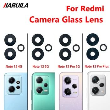  2 елемента Оригинален Стъклен Обектив на Задната Камера Със Стикер За Xiaomi Redmi Note 12 4G/Note 12 Pro Plus/ Note 12s 4G / Note 12 Pro 4G