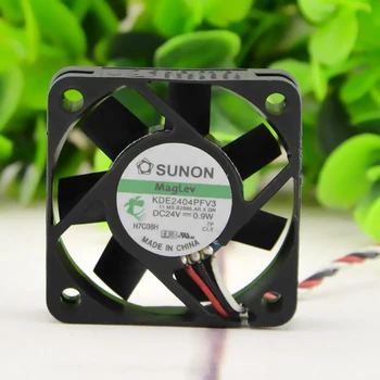  3 жици за аксиални на вентилатора за охлаждане на масления лагер Sunon KDE2404PFV3 постоянен ток 24 До 0,9 W 4010 40*40* 10 мм