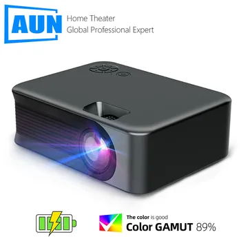  AUN A30C Pro МИНИ Преносим Проектор LED Домашно Кино 3D, WIFI Cinema Sync за Android и IOS Смартфон, Поддръжка на Full HD 1080P, 4k Видео
