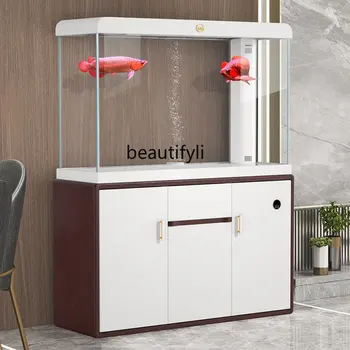  Аквариум за риби, Долна филтър за пода в хола, Ултра бяло стъкло, Малък Аквариум, разменени аквариум с воден дракон