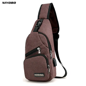  Дамска чанта NIYOBO с един пагон, водоустойчив мъжки раница, Прашка, чанти през рамо, Унисекс, чанта през рамо