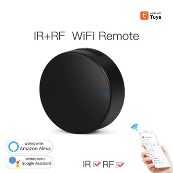  Дистанционно управление на Hristo Smart WiFi IR RF Универсален за умен домашен телевизор, климатик, контролера Работи с Алекса Home