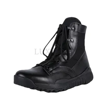  Военни черни обувки за Мъже Дишаща Пролетно-летни обувки Tactical Combat botas hombre Militares Chaussure Homme