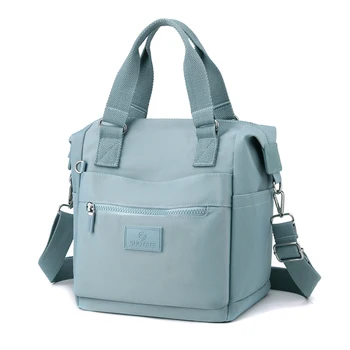  Пътни дамски чанти през рамото си в джоб, чанта с множество джобове, ежедневни водоустойчив найлон дамска чанта-месинджър