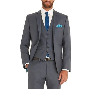  Мъжки костюм за сватбата 2023, сив, елегантен Костюм на младоженеца за официални събития, оборудвана однобортный костюм Terno по поръчка