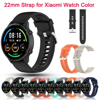  22 мм Официални Силиконови Сменяеми Въжета за Xiaomi Mi Watch Color Sports Edition каишка за Mi Watch Color Гривна Въжета За часа Correa