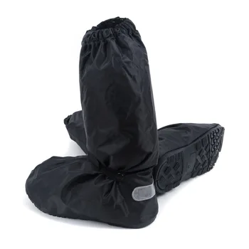  Непромокаемая водоустойчив обувки на дебела подметка, калъф за мотоциклетист, непромокаеми обувки, нескользящая Черна защита за краката
