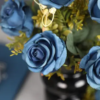  Изкуствени цветя с ниски експлоатационни разходи Реалистични трайни изкуствени цветя за украса на сватбена удобства 7 цветя за градината