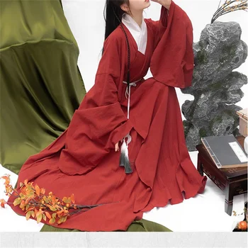  Китайското рокля Hanfu, дамски дрехи, реколта модни дрехи в етнически стил и елегантна градинска дрехи, ежедневното китайското традиционната рокля