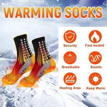 Чорапи с Самонагревом, Масажни Чорапи Със Защита От Замръзване, Чорапи Със Защита От Умора, Изолирана Термоноски, Зимни Чорапи
