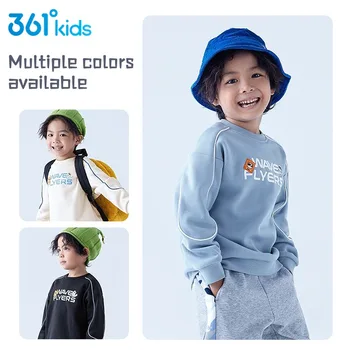  Пуловер-пуловер 361 Градус, детска зимна тениска с дълги ръкави за момчета, плюс руното hoody, вязаный пуловер с удебелени врата