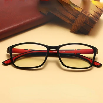  Очила за старческо със защита от синя светлина, Отразени мъжки Бизнес очила за четене в големи рамки +1.0+1.5+2.0+2.5+3.0+3.5+4.0 Точки