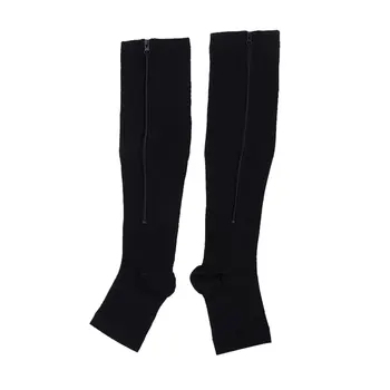  Дишащи компресия чорапи с цип, Удобни и трайни высокоэластичные ластични чорапи с цип