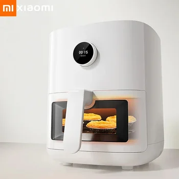  Xiaomi Mijia Air Fryer Pro 4L Smart Hot Oven Cooker Видим Прозорец Синхронизиране на приложения OLED Екран Без Масло 360 ° Фритюрник С Горещ Въздух