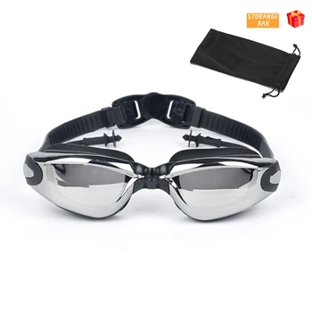  Водоустойчив регулируема лента за гмуркане, силиконова защита от ултравиолетови лъчи, Портативни очила за плуване с защита от замъгляване, практични очила за водни спортове