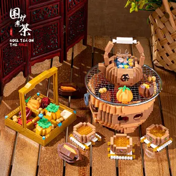  Подарък Осветени Събрани Играчки за Младежи или Възрастни Димсам градивните елементи на Китайското Декорация на Дома В Стил Гуандун 2533 бр.