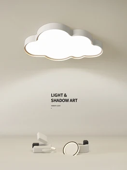  Прост led тавана лампа, се използва за хранене, спални хол кухня в Бял цвят с регулируема яркост и дистанционно управление