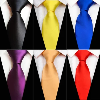  Ricnais Модерен Монофонични 8 см Червен Зелен Син Черна Вратовръзка за мъжете и Официални Бизнес Вратовръзки за Сватбеното парти, Подарък за Вратовръзки