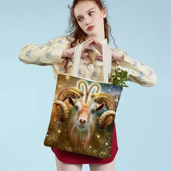  Модерна дамска чанта-тоут с анимационни аниме принтом, множество сгъваема ежедневна детска чанта за покупки от холщовой тъкан