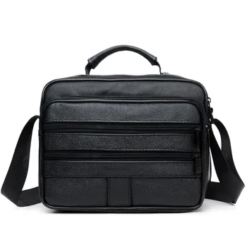  Модерен мъжки малка чанта през рамо от изкуствена кожа за таблет, висококачествени офис бизнес портфейл, мъжки чанти-месинджър през рамо