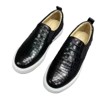  2023 нов прием на модерен мъжки ежедневни обувки от крокодилска кожа, за мъже естествена кожа pdd187