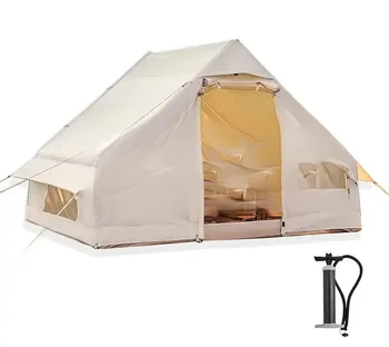  Заводска преносима надуваема палатка за къмпинг, водоустойчив палатка за нощуване на открито, надуваема палатка за къмпинг
