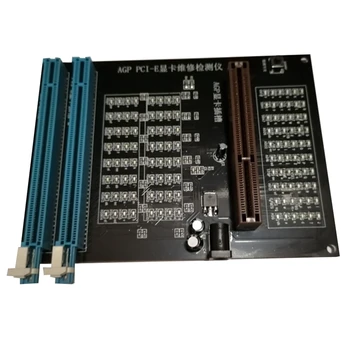  PC AGP, PCI-E X16 Тестер конектори с двойно предназначение, тестер за проверка на изображения на графични карти, инструмента за диагностика на видеокартата.