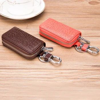  Автомобилна Мини чантата си за ключове, дамски портфейл за ключове с цип с pattern 