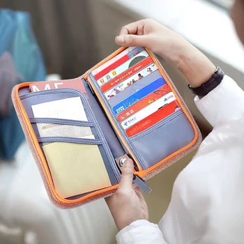  2023 Многофункционална чанта за съхранение на пътни документи, органайзер, портфейл, паспорт, документ за самоличност, на притежателя на картата, билет, Кредитна карта, чанта, калъф, чанта