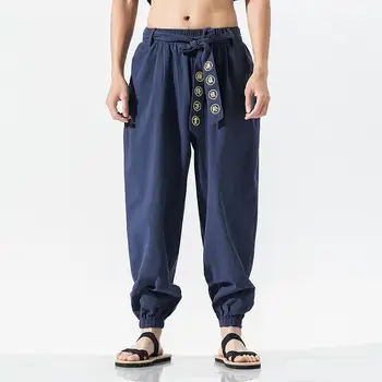 Градинска облекло Зреещи Онлайн магазин Street Workout Bottom Традиционната китайска мъжки дрехи Kungfu Plus Size Men 5XL