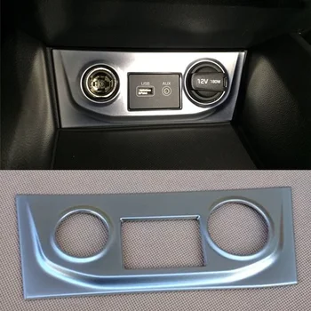 1бр Сребърен панел запалка, тампон върху рамката, стикер за интериорен дизайн, стайлинг за Hyundai Creta Ix25 2015-2019 Автомобилни аксесоари