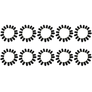  18-контактни маншет за отпечатъци от въглеродни влакна за мобилни игри PUBG, черно-жълти копчета за отпечатъци с екран за пресата (160 бр.)