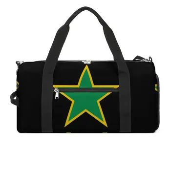  Спортна чанта Green Star Jotaro, Jojos, Чудати приключения, спортни чанти на открито, на голяма пътна чанта, ретро чанта за фитнес за мъже и жени