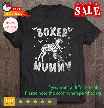  Тениска за парти в чест на Хелоуин с мумией кучета-боксьор S-5XL