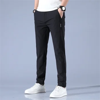  Мъжки панталони за голф за пролет-есен 2024 година, корейската мода, еластична облекло за голф, мъжки панталони, спортни дълги панталони, всекидневни работни панталони 38