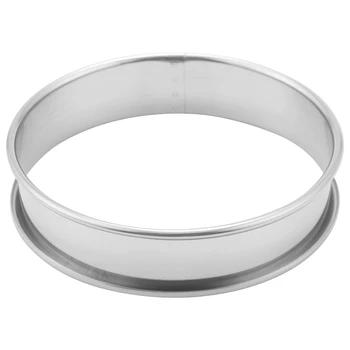  8 Бр 4,1-инчов пръстени за маффинов, двоен пръстен за торта, кръгла пръстен от неръждаема стомана, форма за домашно готвене, инструменти за печене