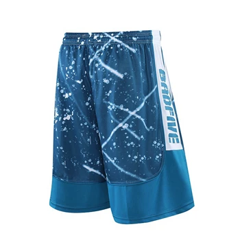  Мъжки баскетболни шорти за спорт и фитнес, ежедневни панталони от дишаща мрежа с джобове, свободни маркови шорти за тренировки на открито