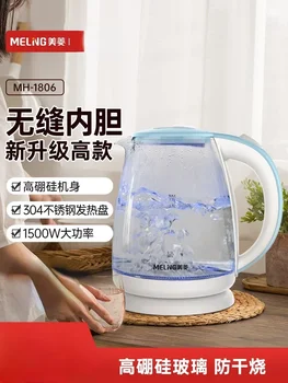  стъклена кана с чайник домакинство с автоматично изключване на захранването 304 кана за варене на вода от неръждаема стомана, 220 В
