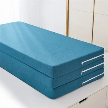  Японски външен матрак, Дебел латекс татами, едноспален матрак цилиндър с ефект на паметта, легла и мебели за сън, Сгъваема легло от гъби