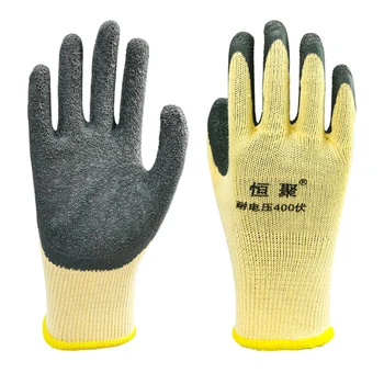  Работни ръкавици електротехник Защитен инструмент Изолирующие ръкавици 400 В 1 чифт ръкавици за защита от ниско напрежение на тока