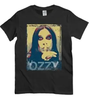  Тениска Maglia Maglietta Uomo Висо Ozzy Osbourne, Реколта Тениска Musica Nera, Ежедневни Мъжки Дрехи С Къс Ръкав, Лятна