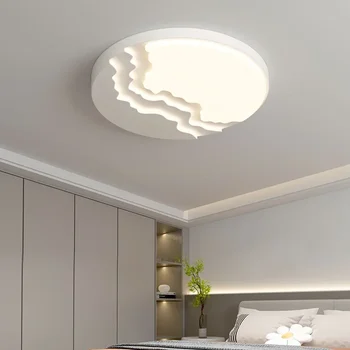  Скандинавски минималистичен модерен през цялата Led тавана лампа, осветление в хола, креативен дизайн, плафониери за спални