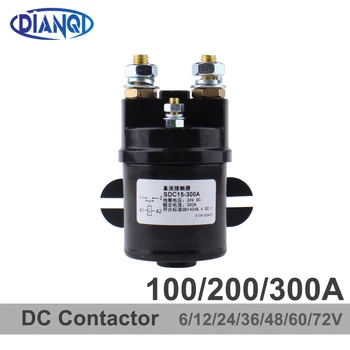  SDC15-100A 200A 300A 1NO (Нормално Разомкнутые) Контактни Ключове 6V 12V 24V 48V 72V на Контактор за постоянен ток за Електрически Съоръжения 1бр