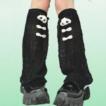  Модерни Японски гамаши Harajuku Kawaii, Нови Мультяшные Дълги Чорапи, Лятна лейси превръзка на крака, дамски чорапи до прасците в готически стил