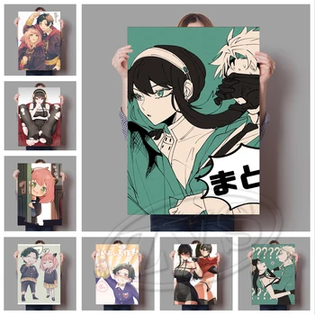  Стенно изкуство SPY X FAMILY Декорация на дома, Японското аниме, печат върху платно, Класическата живопис, Модулни плакати със снимки, съвременна всекидневна